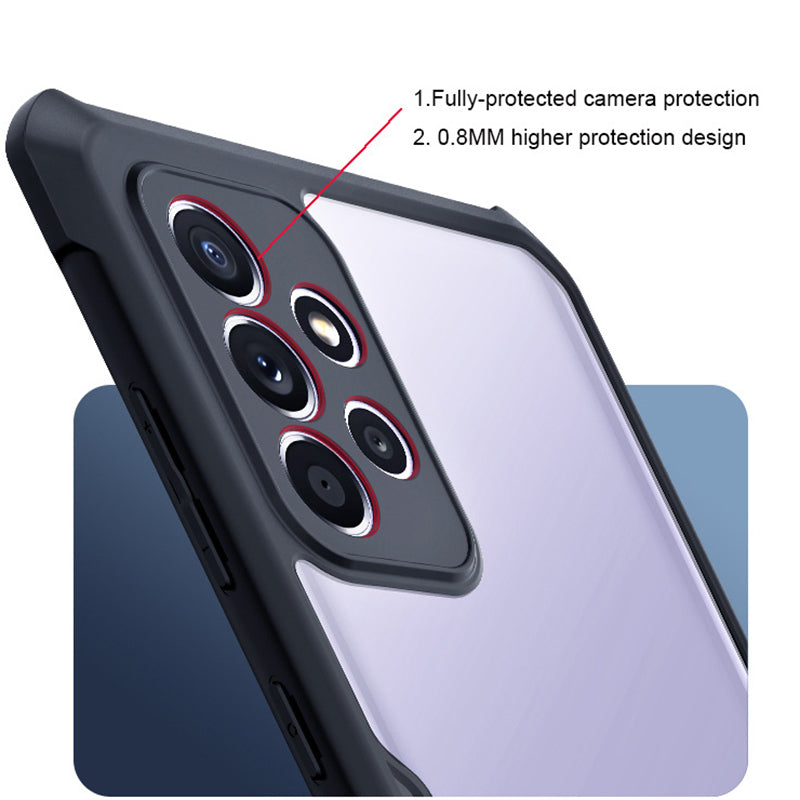 XUNDD for Samsung Galaxy A52 4G/5G/A52s 5G Shock Absorption Phone Cover Acrylic + TPU Protective Cell Phone Case with Airbag Design