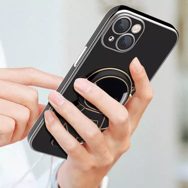 Astronaut Kickstand Phone Case for iPhone 13 mini 5.4 inch, Anti-scratch Electroplating TPU Back Cover