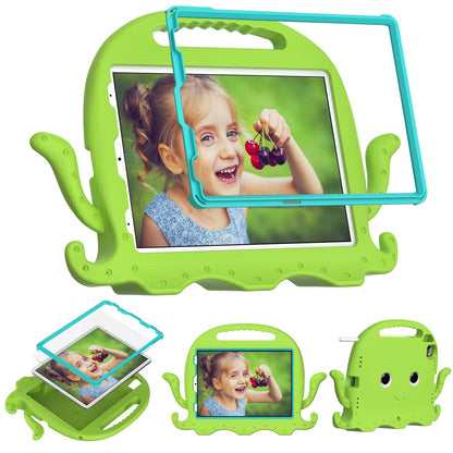 For iPad Pro 11-inch (2018)/(2020)/(2021) EVA Protective Case Cute Cartoon Octopus Anti-Scratch Cover Shockproof Portable Tablet Case with Shoulder Strap