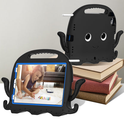 For iPad Pro 11-inch (2018)/(2020)/(2021) EVA Protective Case Cute Cartoon Octopus Anti-Scratch Cover Shockproof Portable Tablet Case with Shoulder Strap