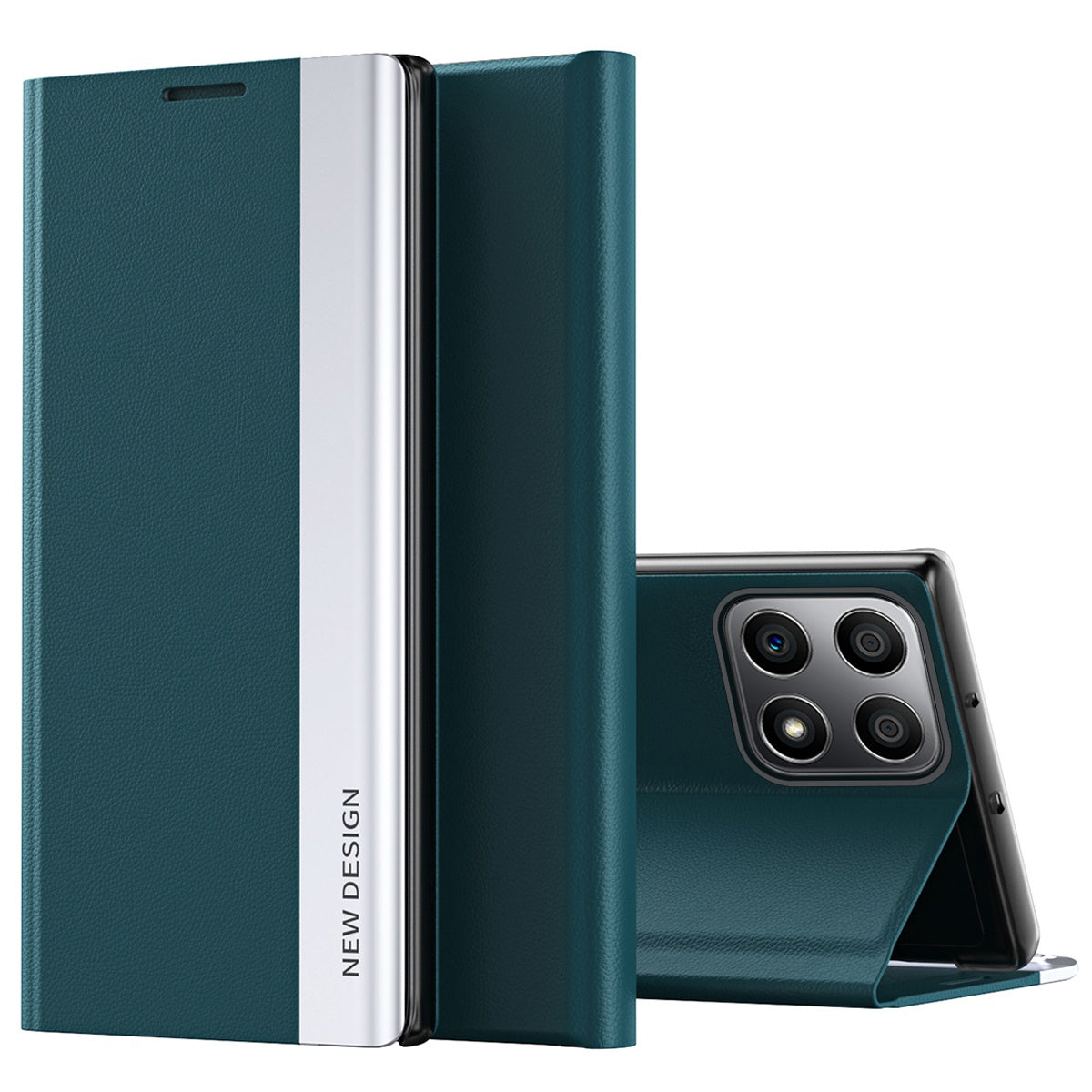 For Honor X8/X30i PU Leather Stand Function Case Fall Proof Magnetic Absorption Electroplating Cell Phone Cover