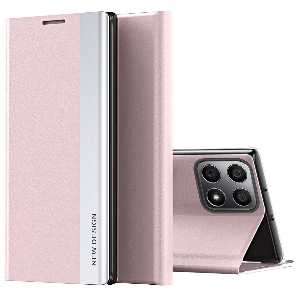 For Honor X8/X30i PU Leather Stand Function Case Fall Proof Magnetic Absorption Electroplating Cell Phone Cover