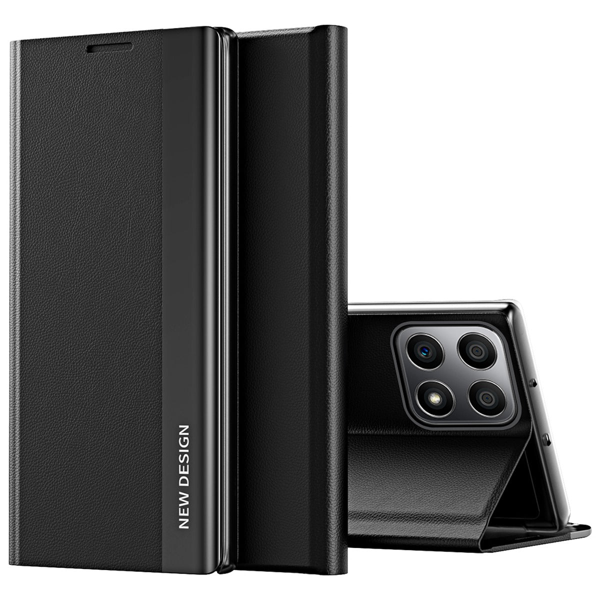 For Honor X8/X30i PU Leather Stand Function Case Fall Proof Magnetic Absorption Electroplating Cell Phone Cover