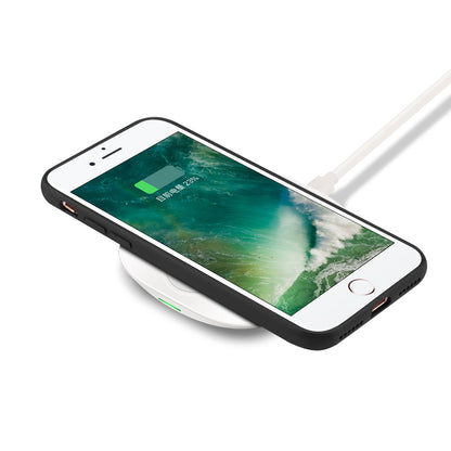 For iPhone SE (2022)/(2020)/iPhone 8/7 4.7 inch Genuine Leather Coated TPU Case Anti-scratch Protective Phone Cover