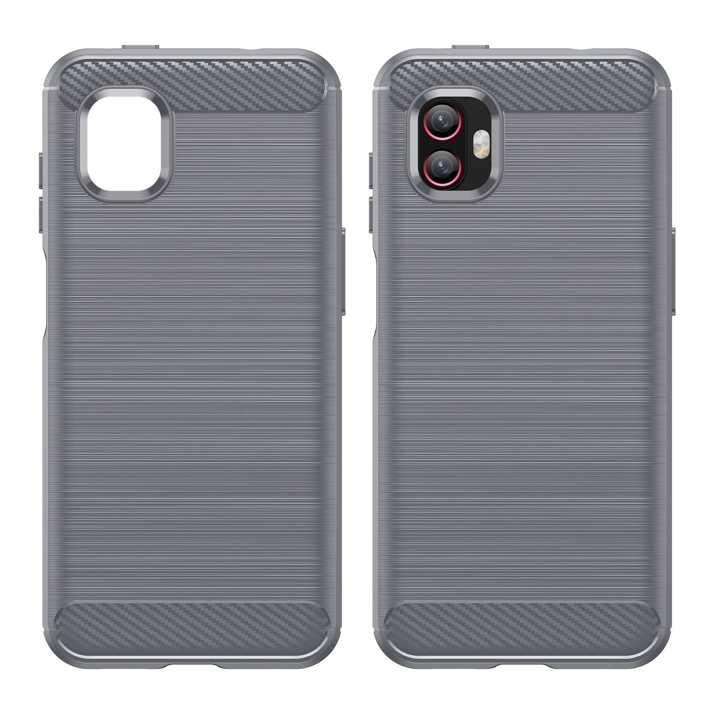 For Samsung Galaxy Xcover6 Pro 5G/Xcover Pro 2 5G Anti-drop TPU Phone Case Carbon Fiber Texture Brushed Surface Wear-resistant Cover