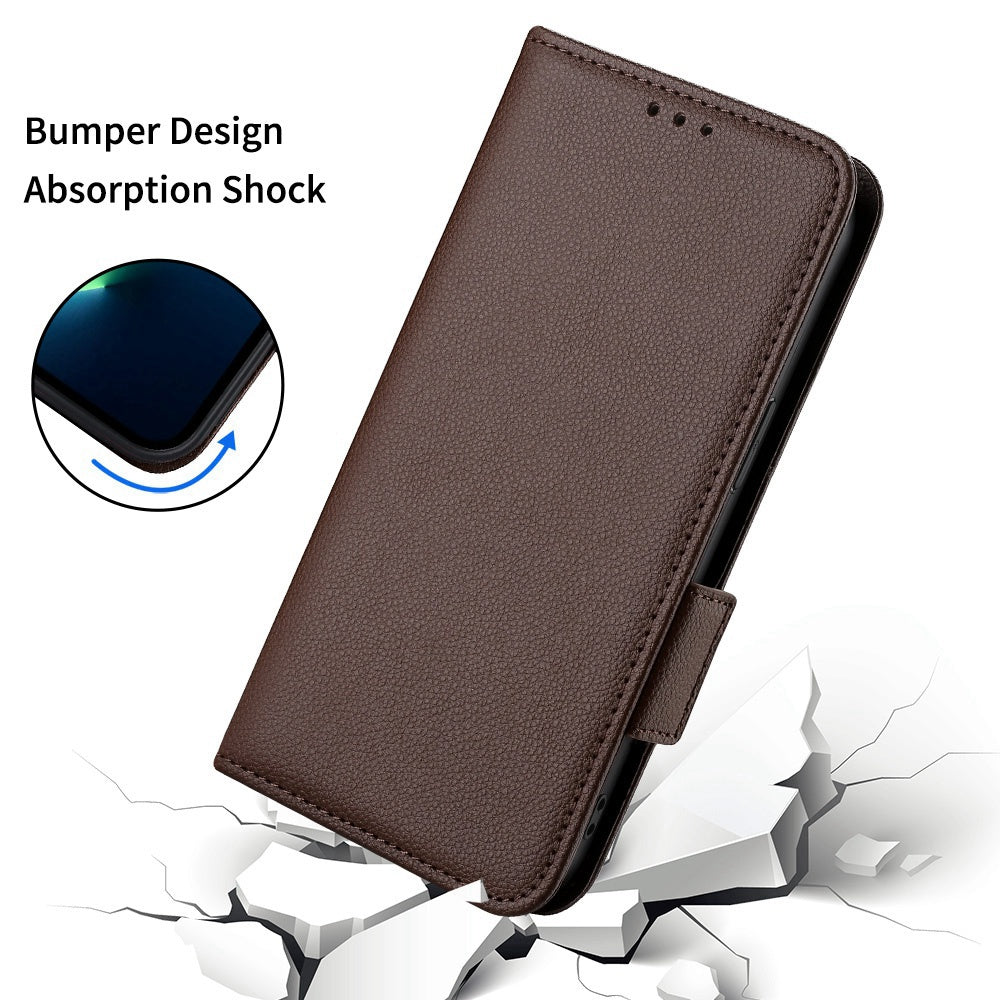 For Samsung Galaxy Z Fold3 5G Side Magnetic Clasp Litchi Texture PU Leather Phone Case Stand Wallet Folio Flip Cover