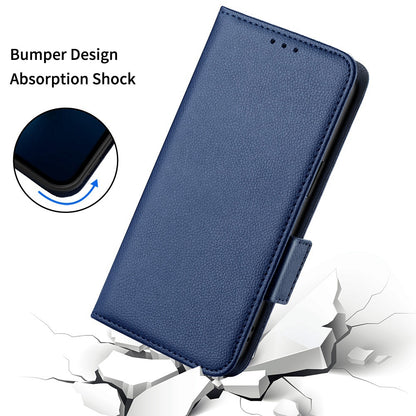 For Samsung Galaxy Z Fold3 5G Side Magnetic Clasp Litchi Texture PU Leather Phone Case Stand Wallet Folio Flip Cover