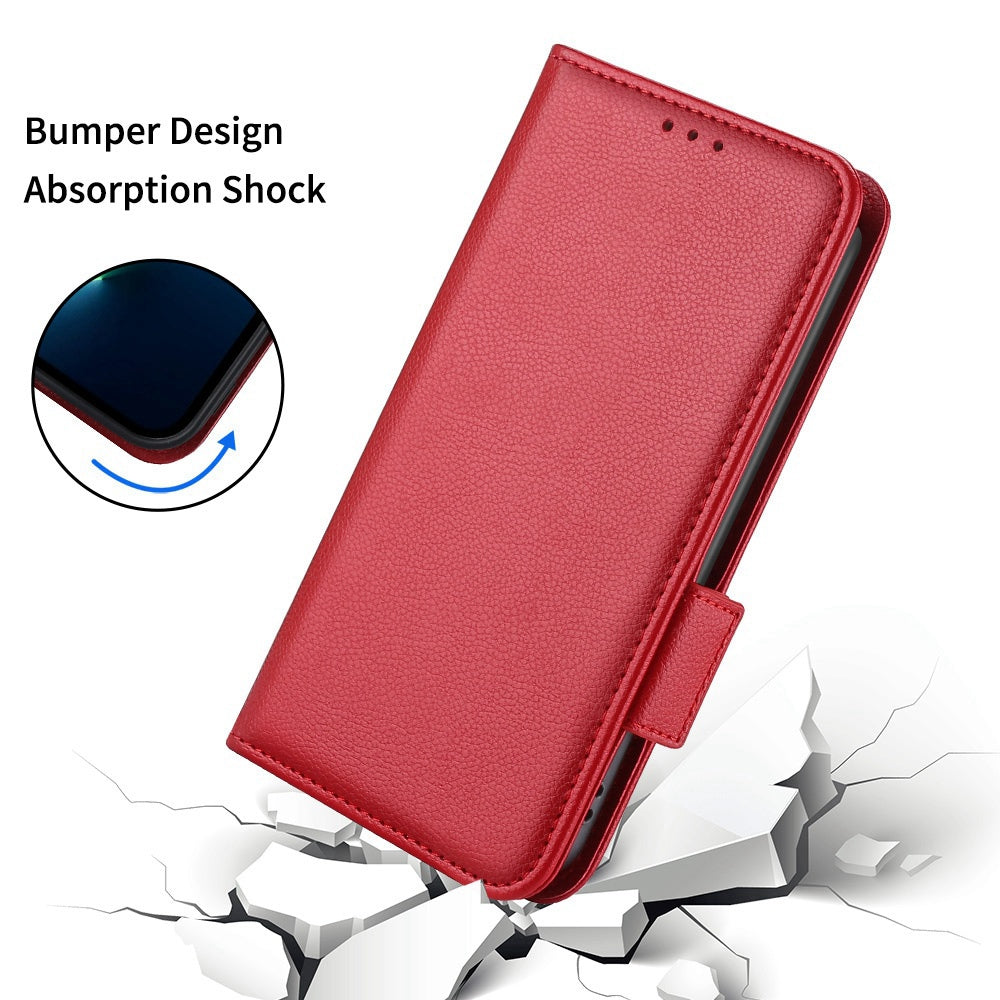 For Samsung Galaxy Z Fold3 5G Side Magnetic Clasp Litchi Texture PU Leather Phone Case Stand Wallet Folio Flip Cover