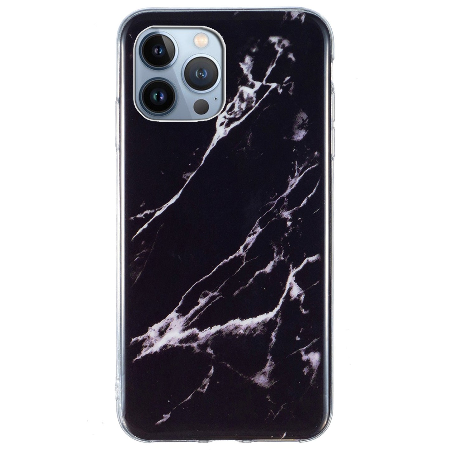 For iPhone 13 Pro 6.1 inch Phone Case TPU Case IMD Marbling Pattern Printing Design Phone Back Cover