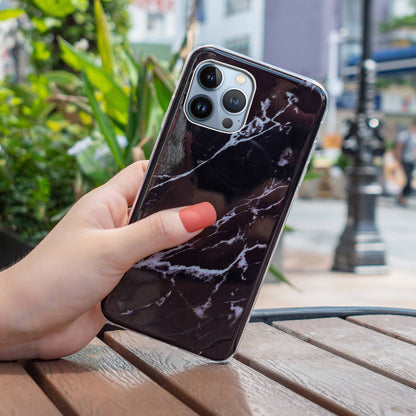 For iPhone 13 Pro 6.1 inch Phone Case TPU Case IMD Marbling Pattern Printing Design Phone Back Cover