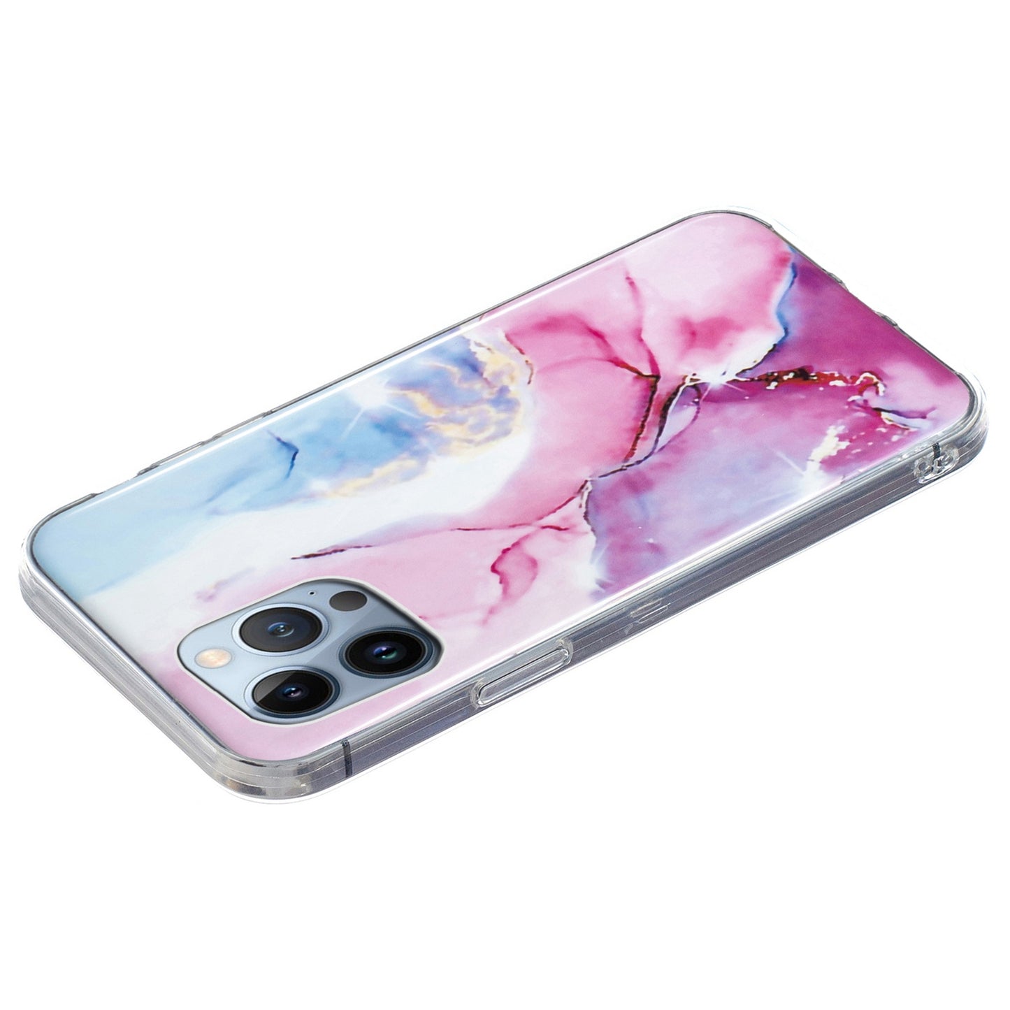 For iPhone 13 Pro 6.1 inch Phone Case TPU Case IMD Marbling Pattern Printing Design Phone Back Cover