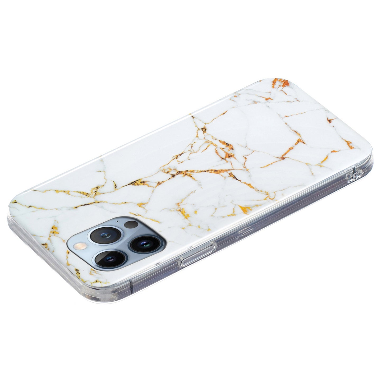 For iPhone 13 Pro 6.1 inch Phone Case TPU Case IMD Marbling Pattern Printing Design Phone Back Cover