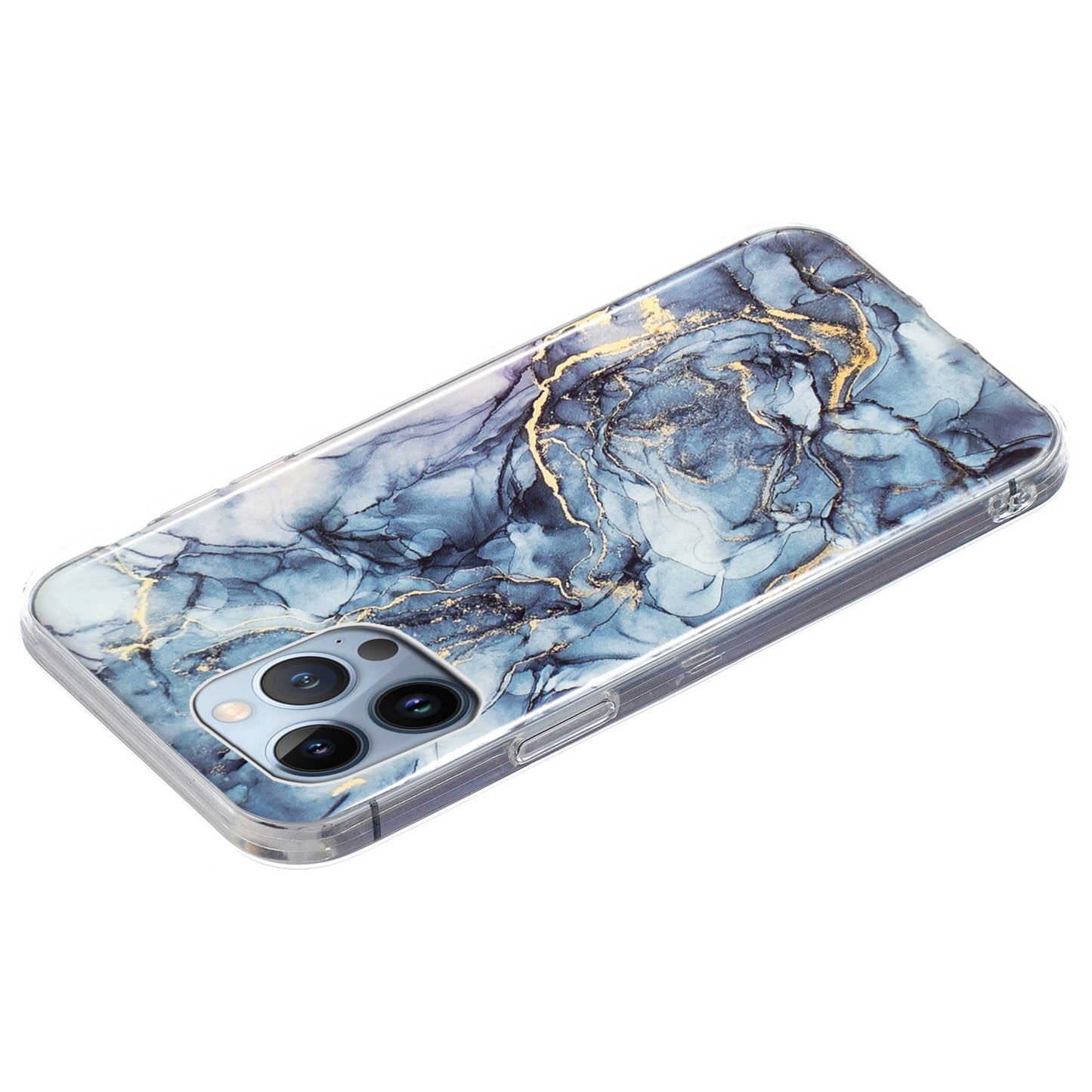 For iPhone 13 Pro 6.1 inch Phone Case TPU Case IMD Marbling Pattern Printing Design Phone Back Cover