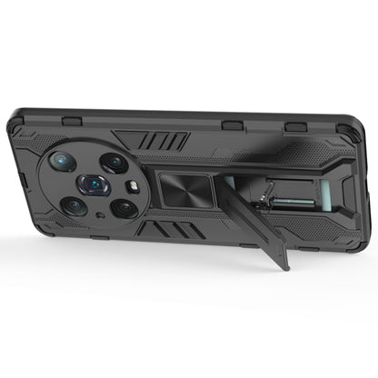 For Honor Magic4 Pro 5G Hybrid Kickstand Phone Case Hard PC Soft TPU Shock-Absorbing Cover