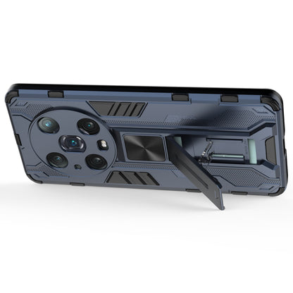 For Honor Magic4 Pro 5G Hybrid Kickstand Phone Case Hard PC Soft TPU Shock-Absorbing Cover