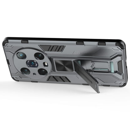 For Honor Magic4 Pro 5G Hybrid Kickstand Phone Case Hard PC Soft TPU Shock-Absorbing Cover
