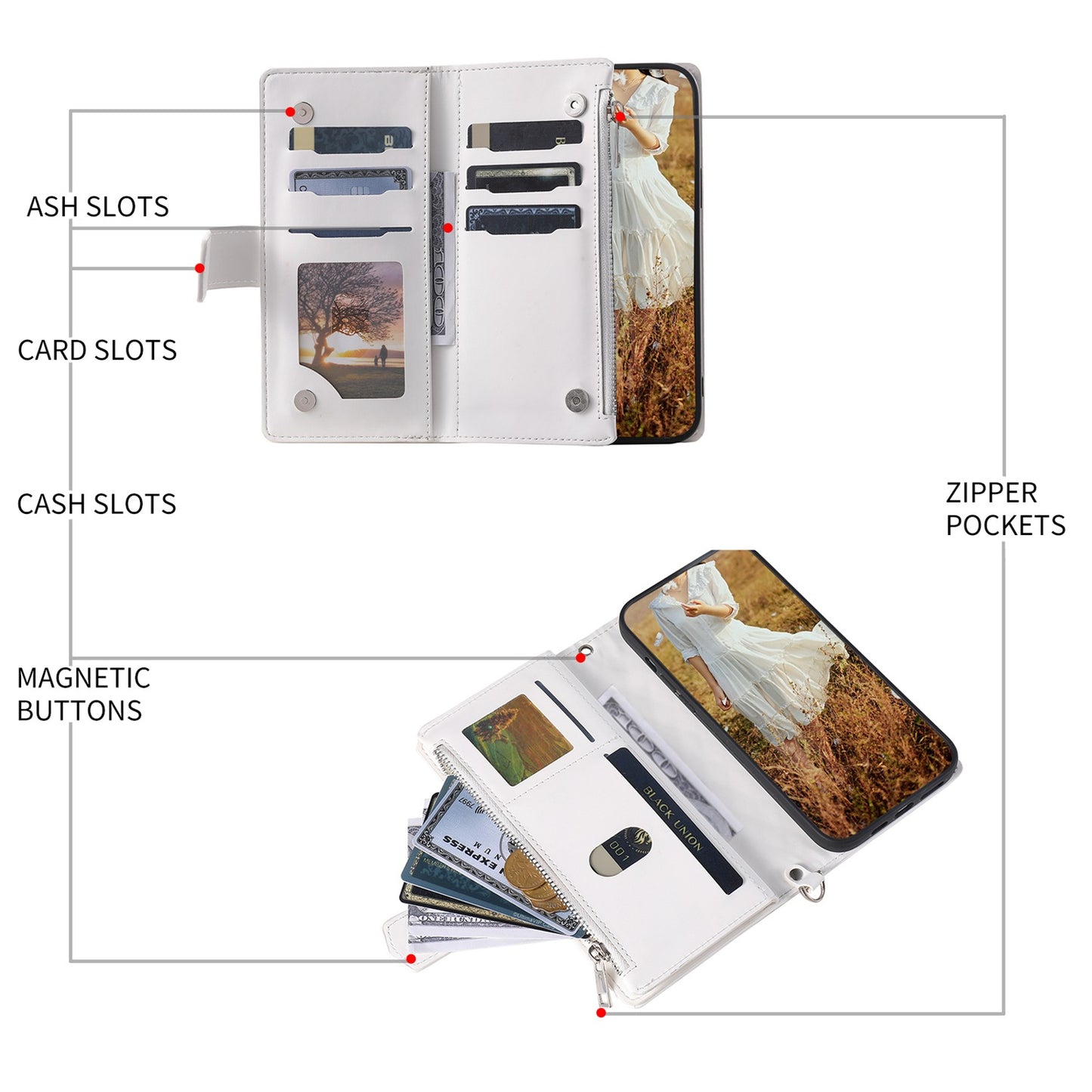 For iPhone 13 Pro 6.1 inch 005 Wallet Design Folio Flip Magnetic Phone Cover Rhombus Grid Texture PU Leather Zipper Pocket Stand Case