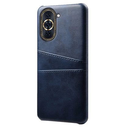 For Huawei nova 10 4G Anti-shock Dual Card Slots Holder Protective Case PU Leather Coated Hard PC Phone Shell