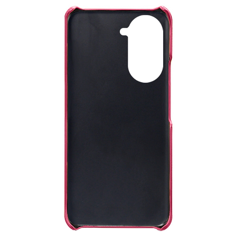 For Huawei nova 10 4G Anti-shock Dual Card Slots Holder Protective Case PU Leather Coated Hard PC Phone Shell