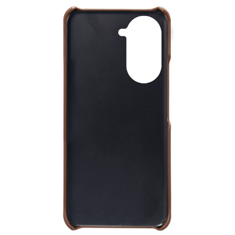 For Huawei nova 10 4G Anti-shock Dual Card Slots Holder Protective Case PU Leather Coated Hard PC Phone Shell