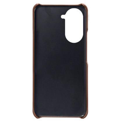 For Huawei nova 10 4G Anti-shock Dual Card Slots Holder Protective Case PU Leather Coated Hard PC Phone Shell