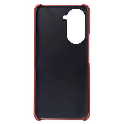 For Huawei nova 10 Pro 4G Dual Card Slots Holder Well-protected Case PU Leather Coated Hard PC Anti-shock Phone Shell