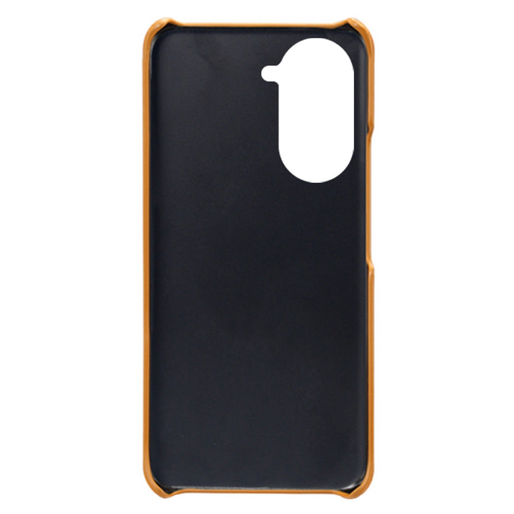 For Huawei nova 10 Pro 4G Dual Card Slots Holder Well-protected Case PU Leather Coated Hard PC Anti-shock Phone Shell