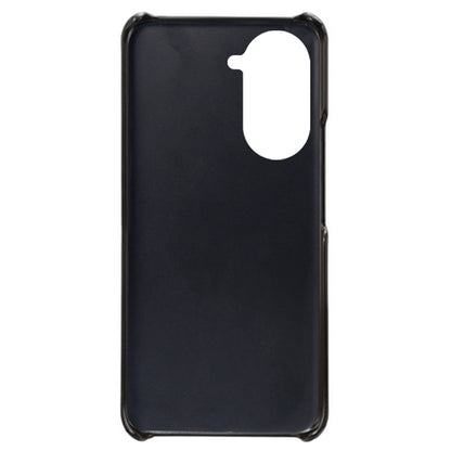 For Huawei nova 10 Pro 4G Dual Card Slots Holder Well-protected Case PU Leather Coated Hard PC Anti-shock Phone Shell