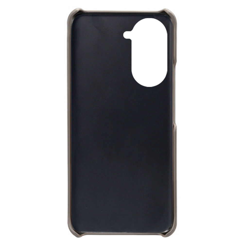 For Huawei nova 10 Pro 4G Dual Card Slots Holder Well-protected Case PU Leather Coated Hard PC Anti-shock Phone Shell