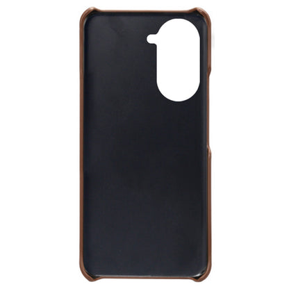 For Huawei nova 10 Pro 4G Dual Card Slots Holder Well-protected Case PU Leather Coated Hard PC Anti-shock Phone Shell