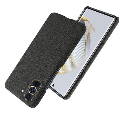 For Huawei nova 10 4G Lightweight Phone Case Solid Color Cloth Fabric Drop-proof Phone Cover