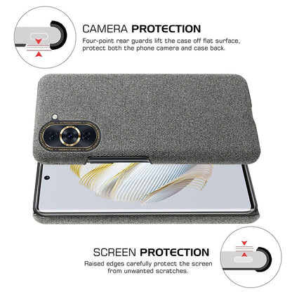 For Huawei nova 10 4G Lightweight Phone Case Solid Color Cloth Fabric Drop-proof Phone Cover