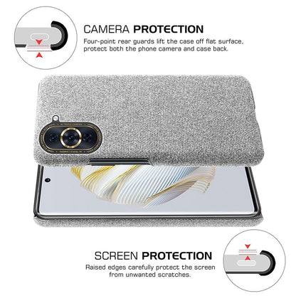 For Huawei nova 10 4G Lightweight Phone Case Solid Color Cloth Fabric Drop-proof Phone Cover