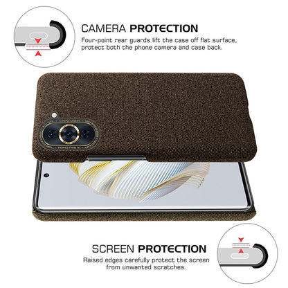 For Huawei nova 10 4G Lightweight Phone Case Solid Color Cloth Fabric Drop-proof Phone Cover