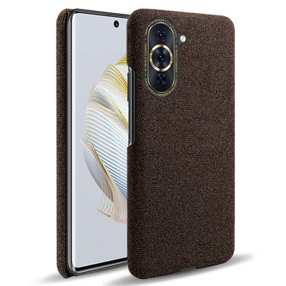 For Huawei nova 10 Pro 4G Solid Color Phone Case Scratch-resistant Cloth Texture Protective Cover