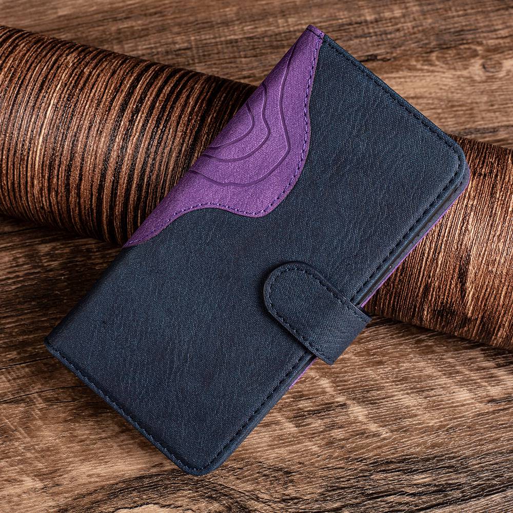 For Honor X30 5G / Magic 4 Lite 5G Color Splicing Wood Texture Folio Flip Wallet Cover Leather Magnetic Phone Case with Stand