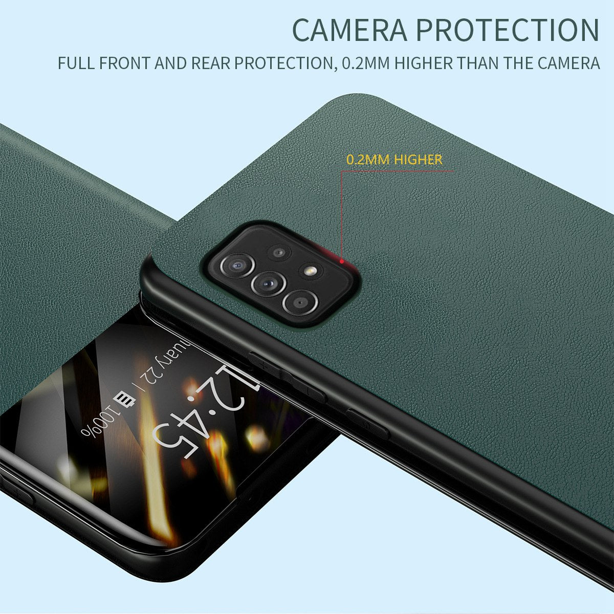For Samsung Galaxy A52 4G / 5G / A52s 5G View Window Drop-proof Leather Phone Case with Card Holder Stand