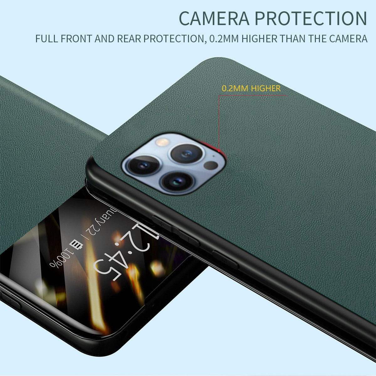 For iPhone 13 Pro 6.1 inch View Window PU Leather Stand Cover Card Slot Flip Folio Phone Case