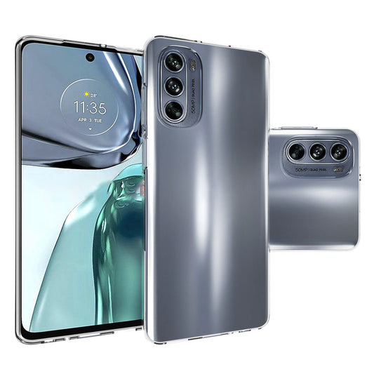 10Pcs / Pack For Motorola Moto G62 5G Transparent TPU Phone Case Precise Cutouts Inner Watermark-Free Phone Cover