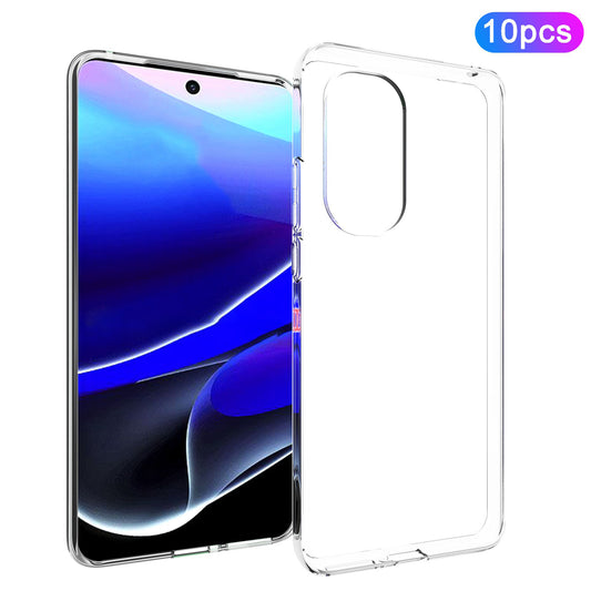 10Pcs / Pack For Motorola Edge (2022) 5G Drop Resistant Transparent TPU Phone Case Precise Cutouts Inner Watermark-Free Phone Cover