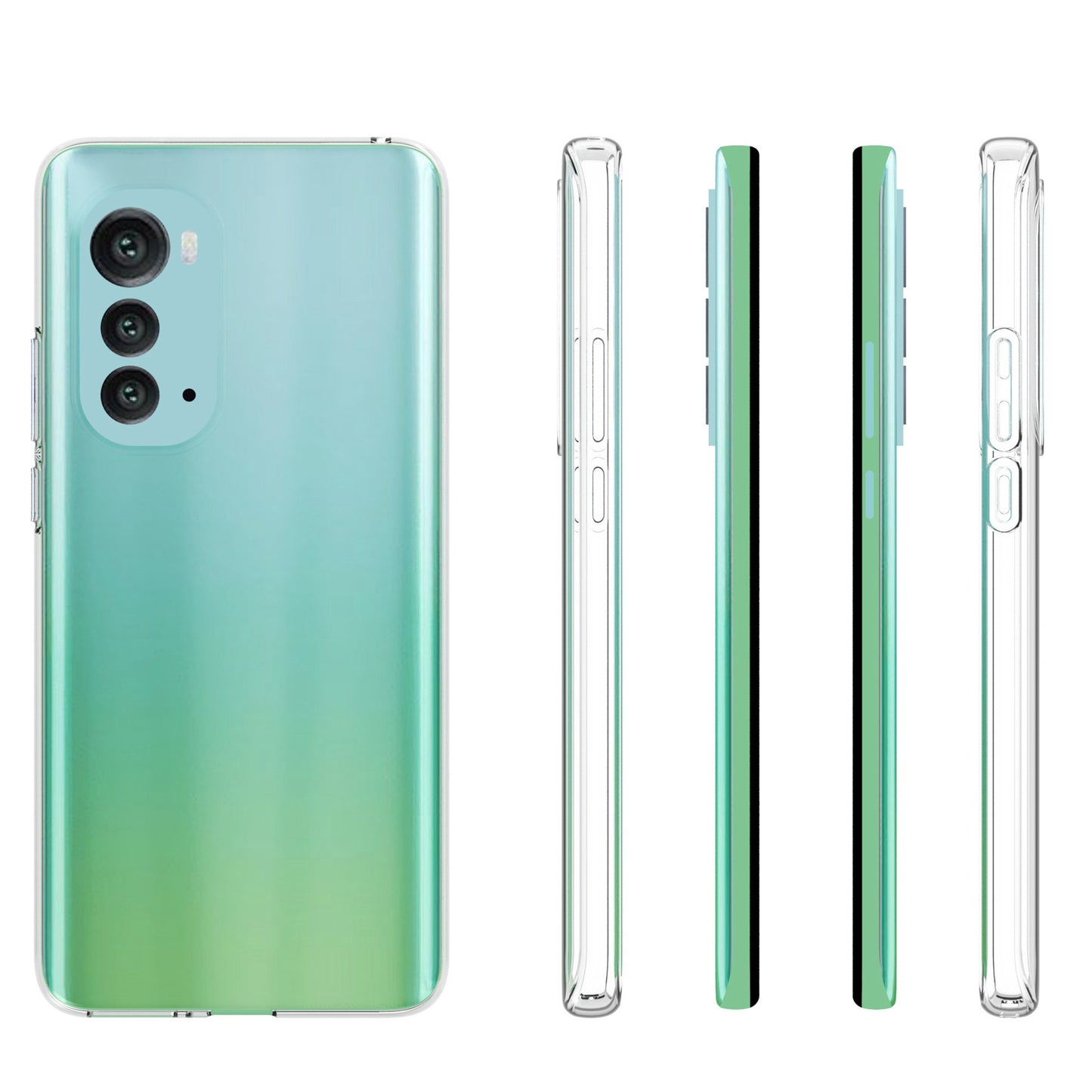 10Pcs / Pack For Motorola Edge (2022) 5G Drop Resistant Transparent TPU Phone Case Precise Cutouts Inner Watermark-Free Phone Cover
