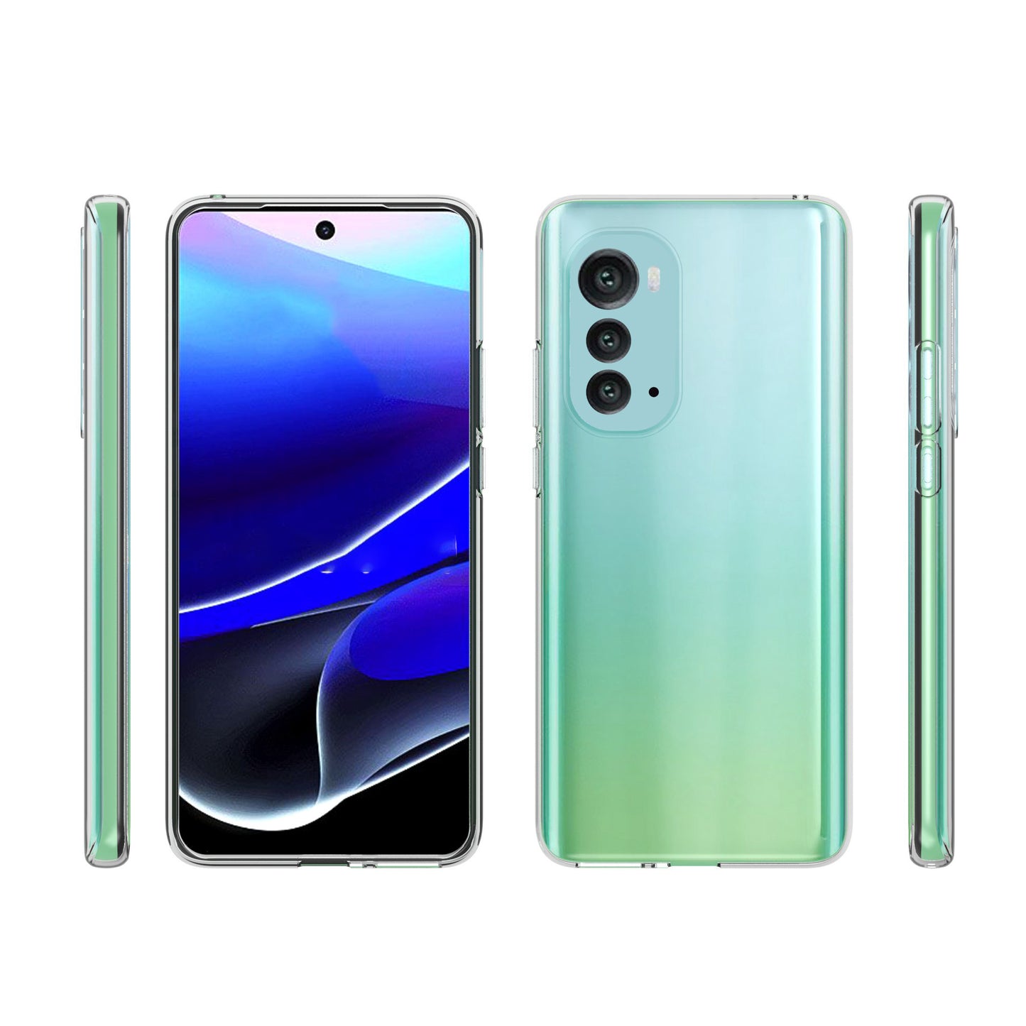 10Pcs / Pack For Motorola Edge (2022) 5G Drop Resistant Transparent TPU Phone Case Precise Cutouts Inner Watermark-Free Phone Cover