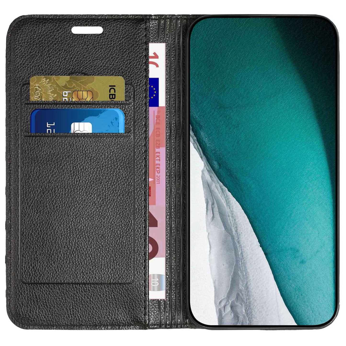 RFID Blocking Protective Cover for Samsung Galaxy Xcover 5, Rhombus Embossing Litchi Texture PU Leather Shell Flip Stand Wallet Phone Case