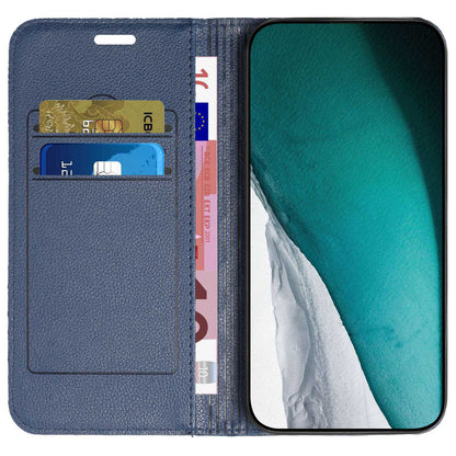RFID Blocking Phone Case for Samsung Galaxy A73 5G, Magnetic Auto-absorbed Litchi Texture PU Leather Rhombus Embossing Cellphone Cover with Stand Wallet