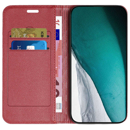 RFID Blocking Phone Case for Samsung Galaxy A73 5G, Magnetic Auto-absorbed Litchi Texture PU Leather Rhombus Embossing Cellphone Cover with Stand Wallet