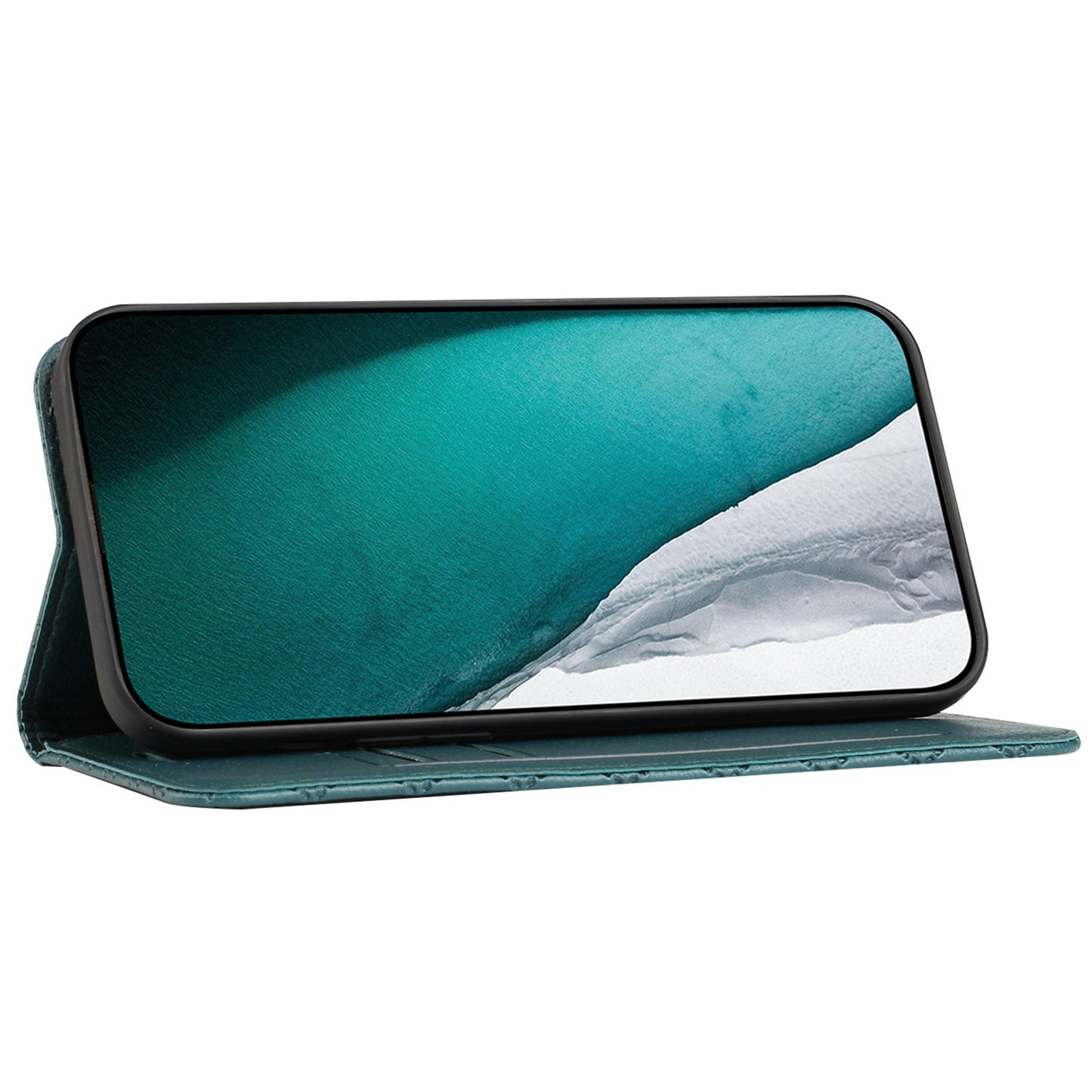 RFID Blocking Phone Case for Samsung Galaxy A73 5G, Magnetic Auto-absorbed Litchi Texture PU Leather Rhombus Embossing Cellphone Cover with Stand Wallet