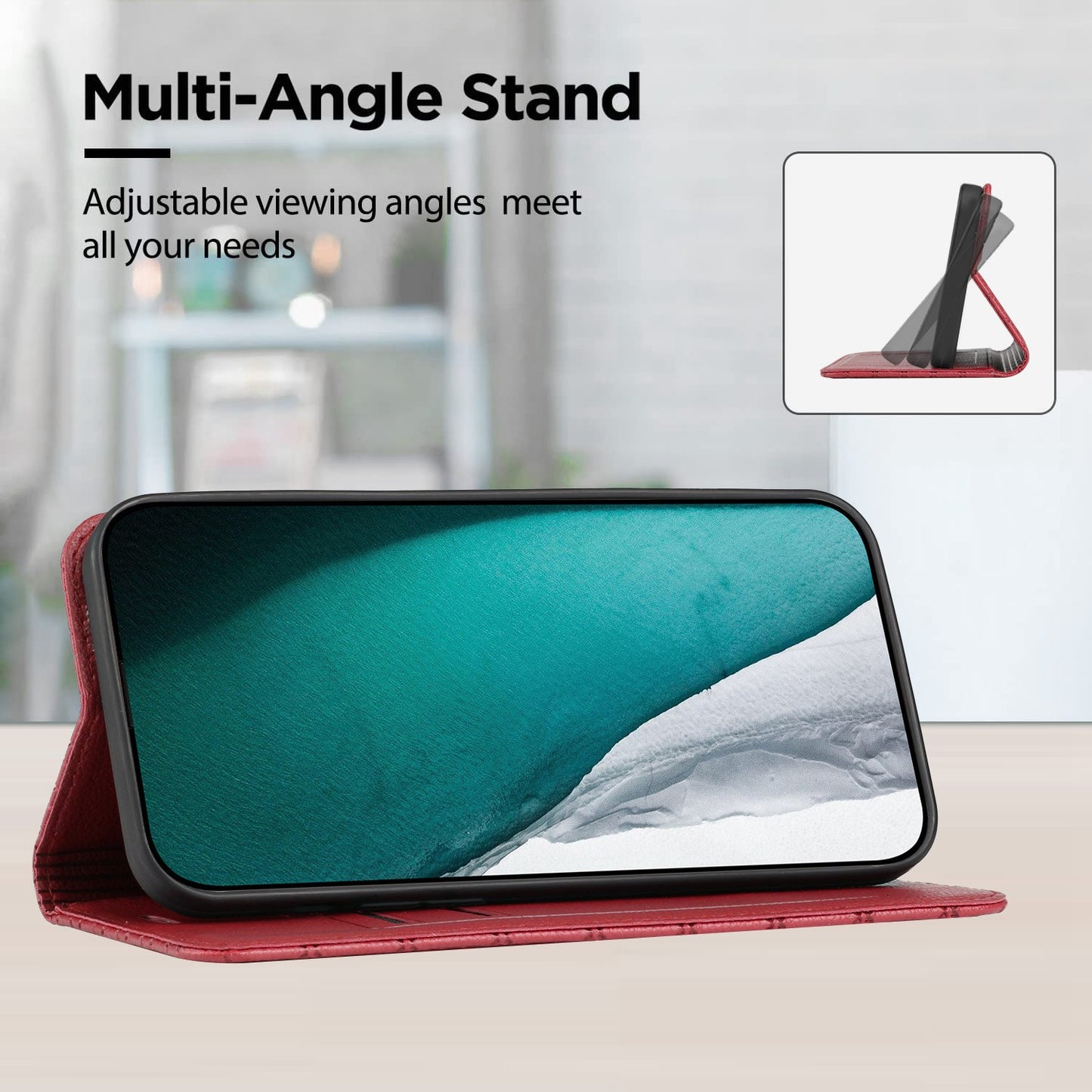 For Samsung Galaxy A52 4G / 5G / A52s 5G RFID Blocking Phone Case, Magnetic Auto-absorbed Litchi Texture PU Leather Bump Proof Rhombus Embossment Cellphone Cover with Stand Wallet