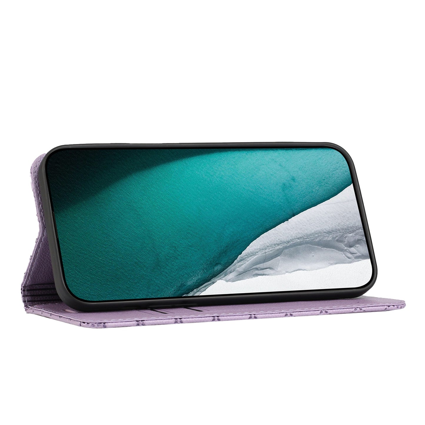For Samsung Galaxy A52 4G / 5G / A52s 5G RFID Blocking Phone Case, Magnetic Auto-absorbed Litchi Texture PU Leather Bump Proof Rhombus Embossment Cellphone Cover with Stand Wallet