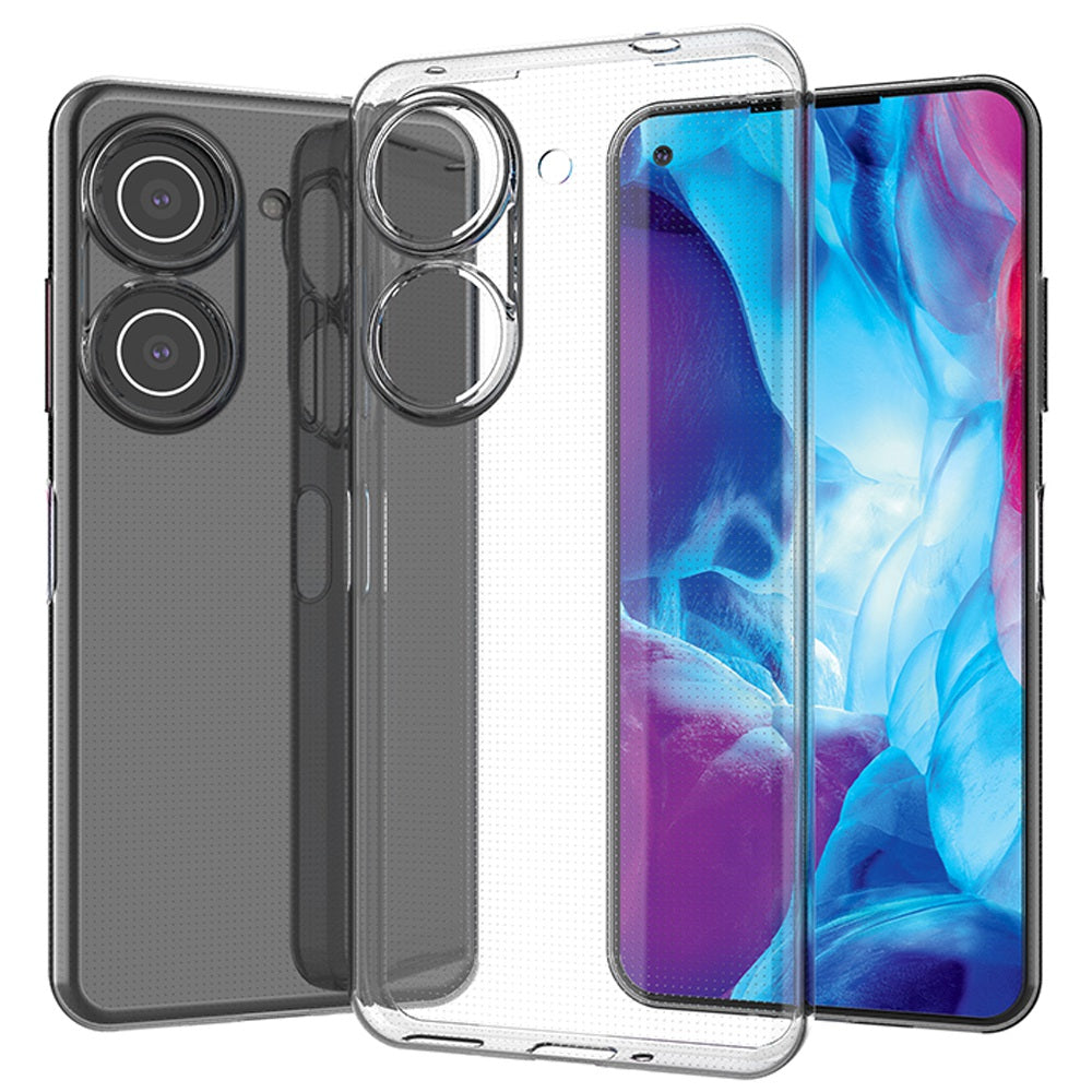 For Asus Zenfone 9 5G Super Clear TPU Phone Case Ultra-thin Anti-dust Phone Protective Shell