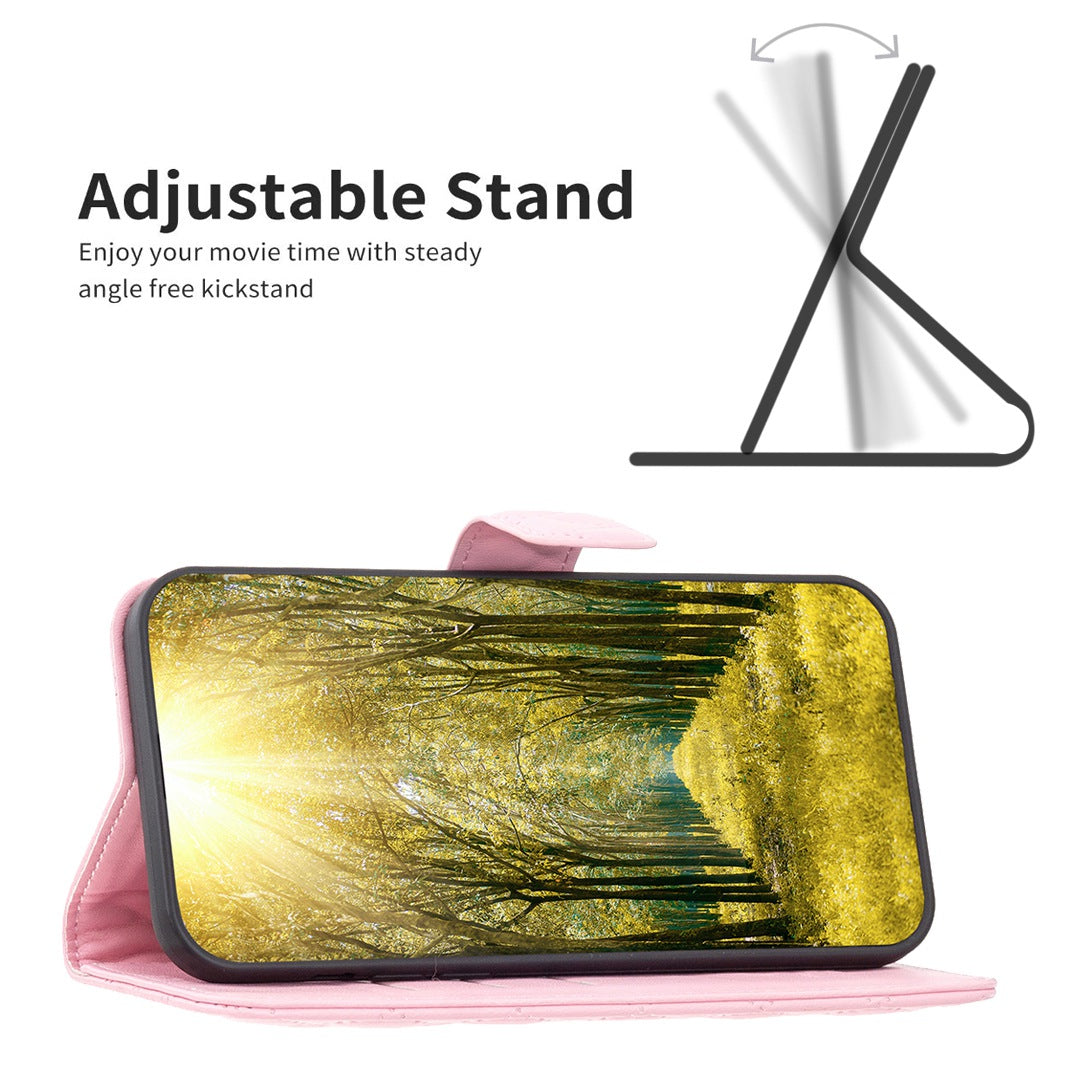 BINFEN COLOR For Samsung Galaxy A52 4G / 5G / A52s 5G PU Leather Shell, BF Style-14 Imprinted Rhombus Pattern Wallet Cover Matte Phone Stand Case